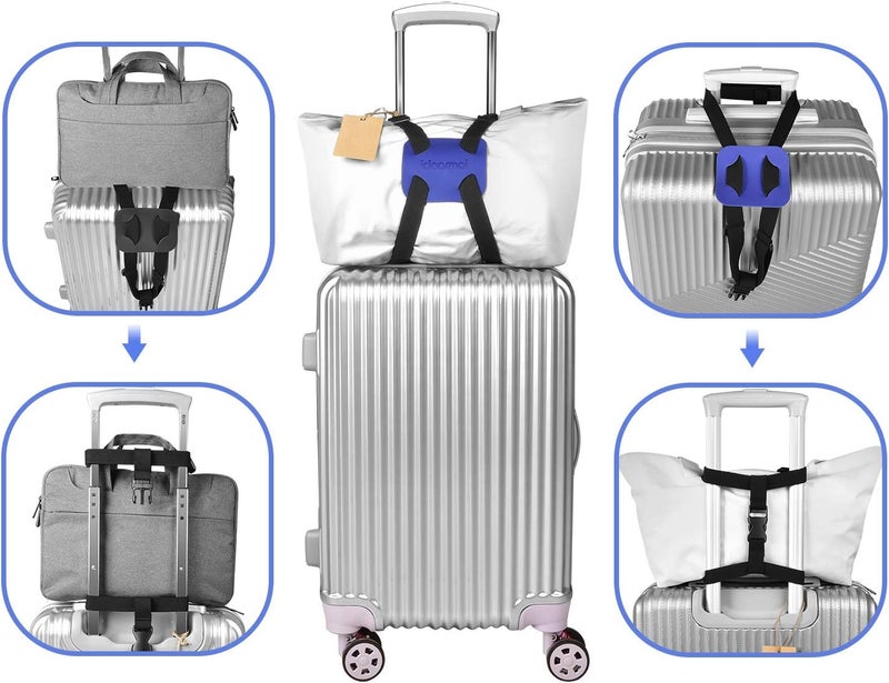 RUMILLA Luggage Straps Bag Bungee, Luggage Bungee - Luggage Straps Suitcase Adjustable Belt-(Blue-2) - Image 4
